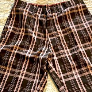 Haggar H26 Black Plaid shorts